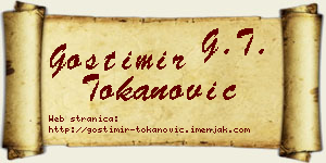 Gostimir Tokanović vizit kartica